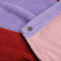 Pink, red, and purple Chunky Cord Dungaree Dress for girls - Dotty Dungarees