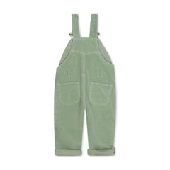 Green Corduroy Dungarees for Kids - Dotty Dungarees