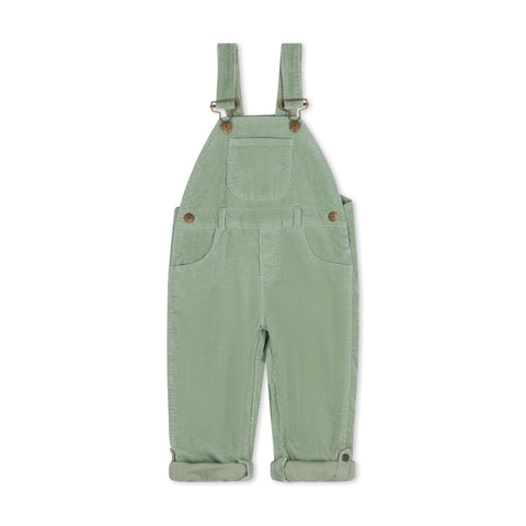 Green Corduroy Dungarees for Kids - Dotty Dungarees