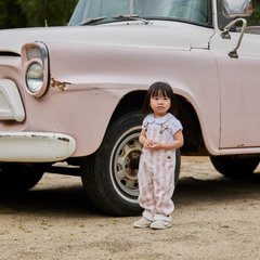 Classic Wide Stripe Dungarees - Pink