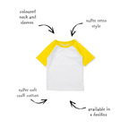 Baseball Tee Short Sleeve - Yellow