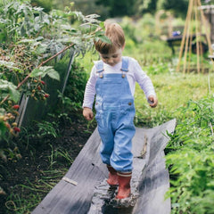 Sky Blue Denim Dungarees