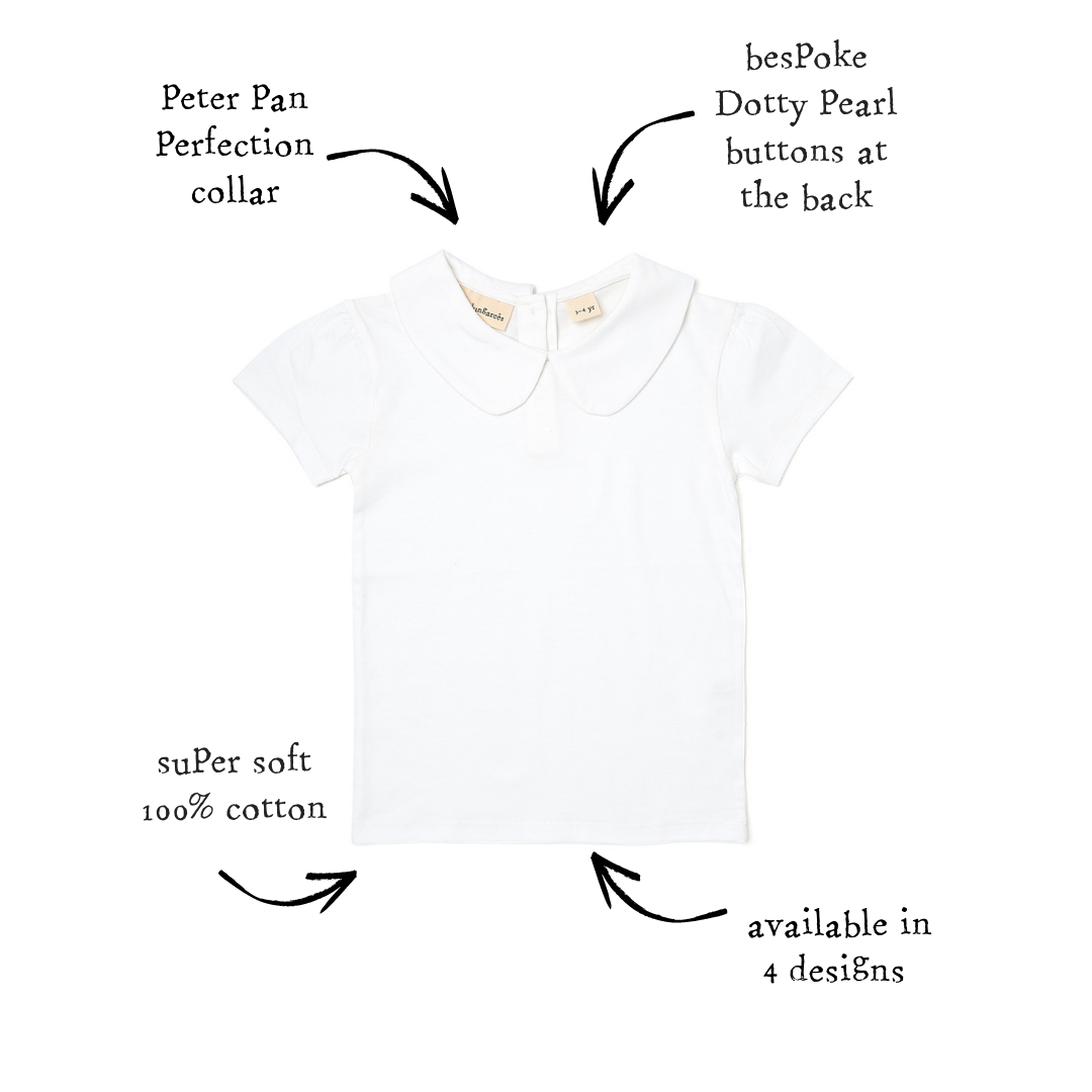 Peter Pan Short Sleeved T-Shirt - White