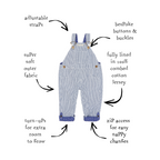 Otto Stripe Dungarees