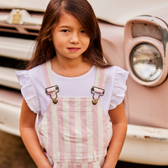 Classic Wide Stripe Shorts - Pink