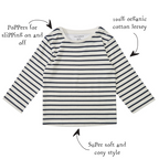 Navy Breton Stripe Top