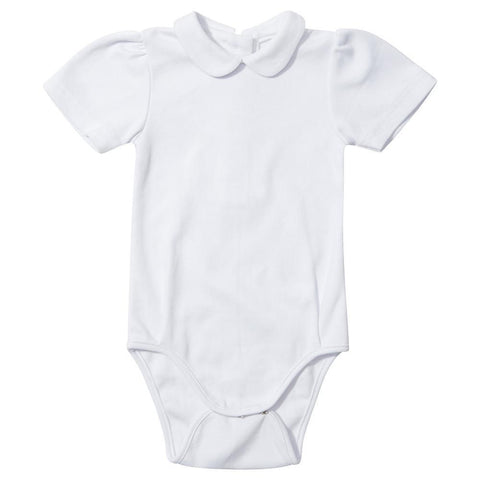 Diddy Dotty Dungarees Peter Pan Collar Vest