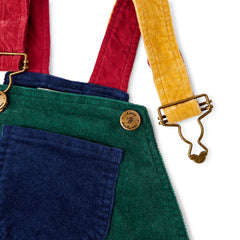Primary Patchwork Cord Dungarees