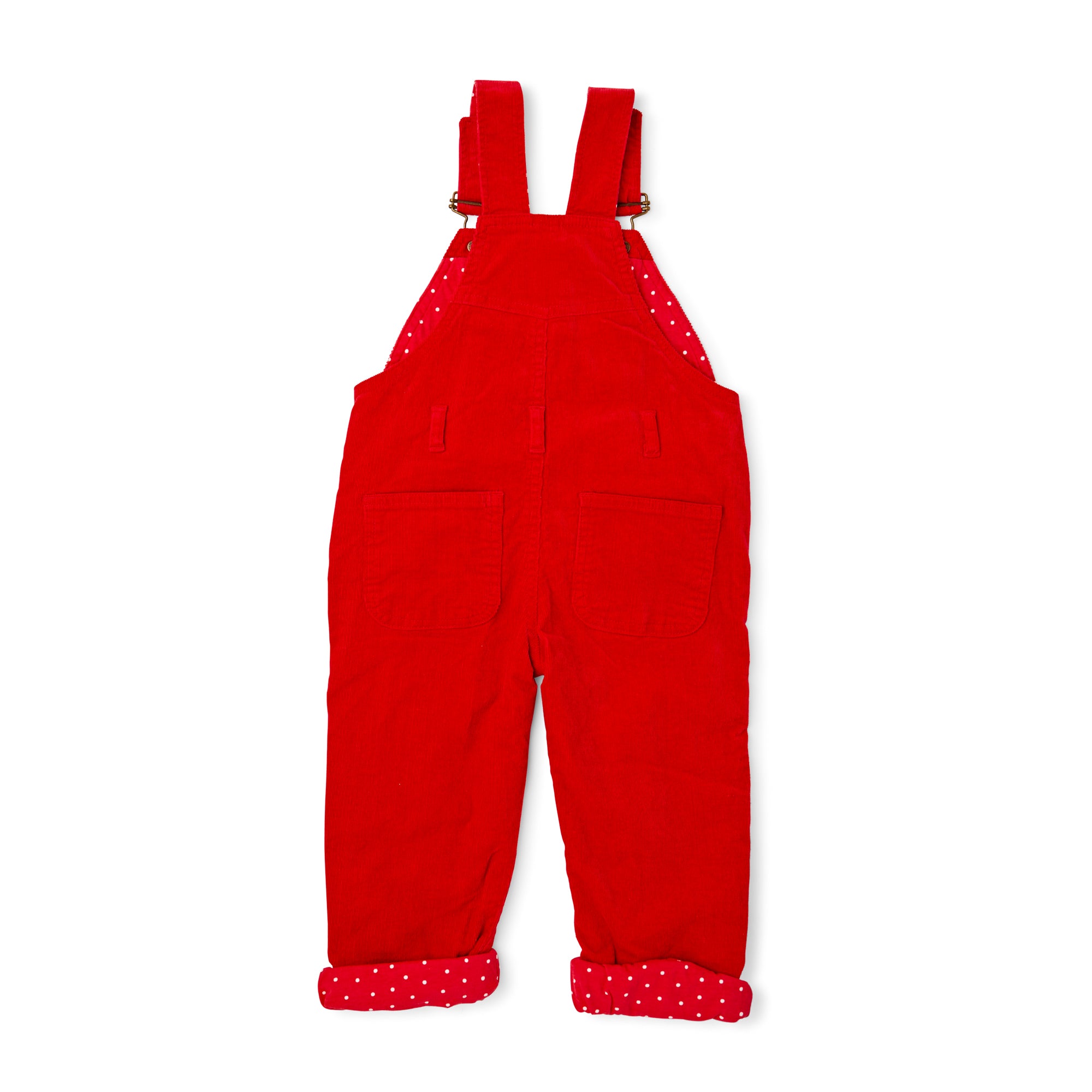 Red Corduroy Dungarees