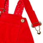 Red Corduroy Dungarees