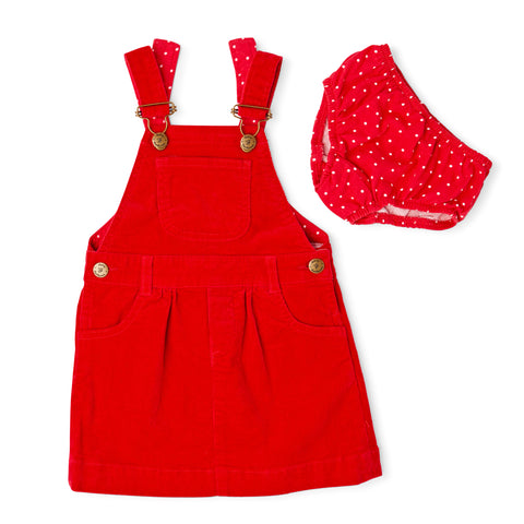 Red Corduroy Dress