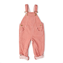 Pink Chunky Cord Dungarees