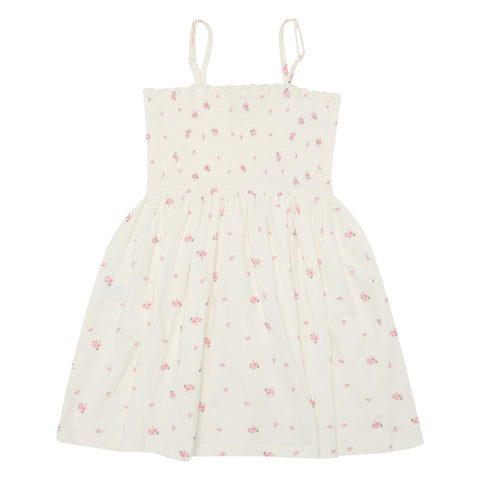 Let's Play Floral Jersey Dress - Cream