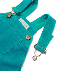 Teal Cord Dungarees