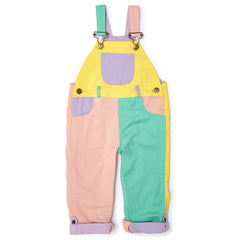Pastel Colourblock Dungarees
