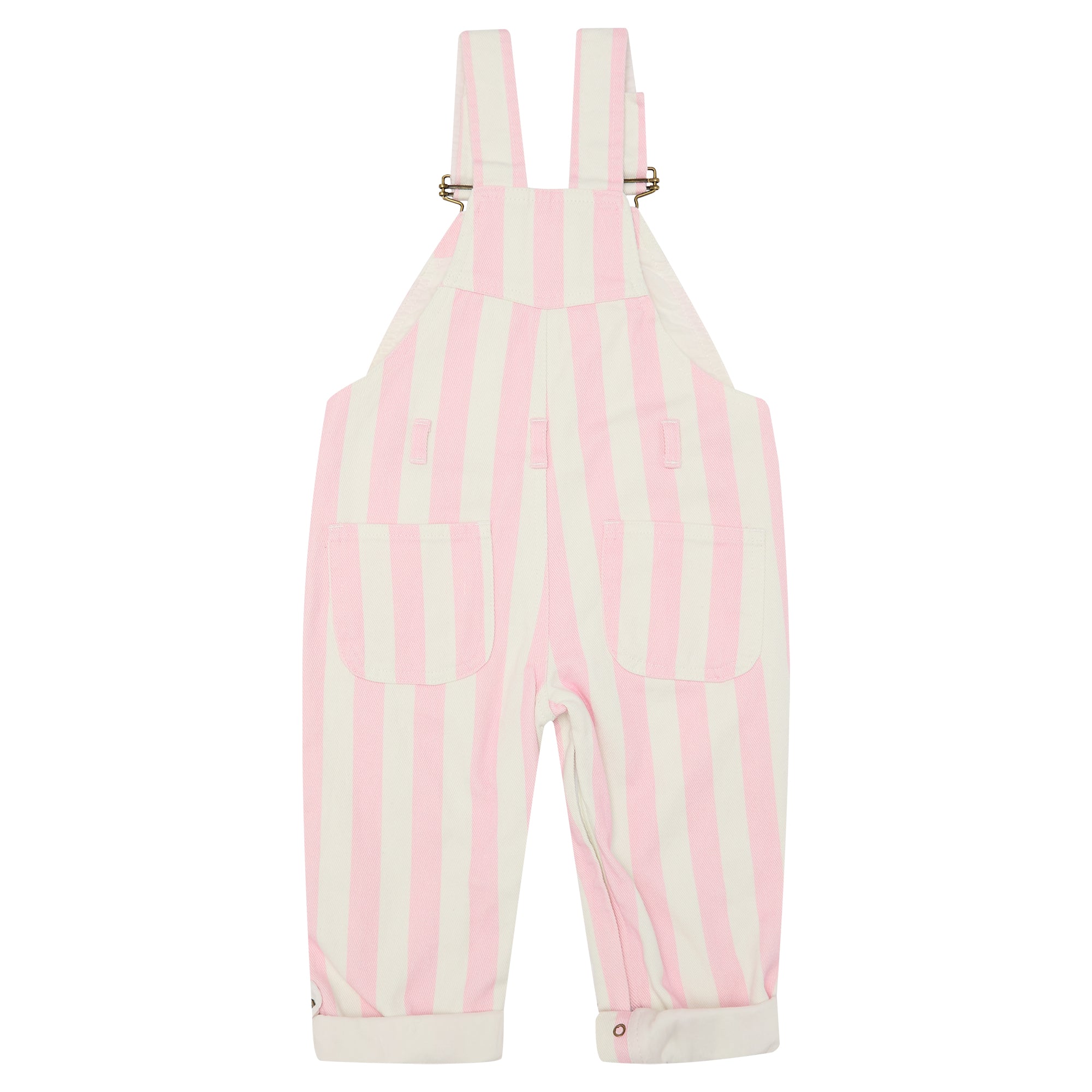 Classic Wide Stripe Dungarees - Pink