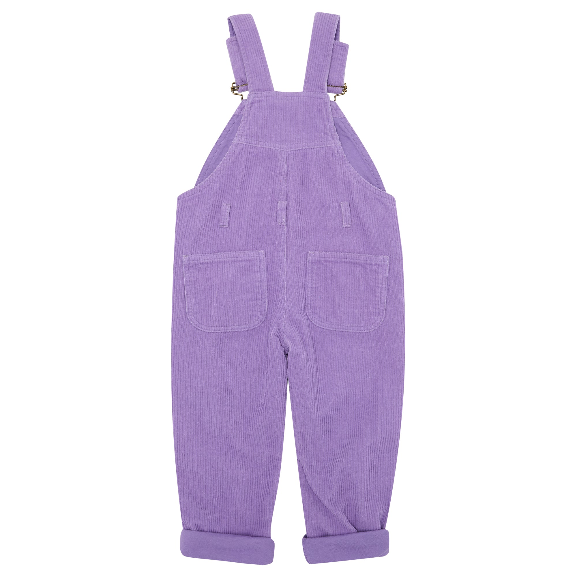 Violet Chunky Cord Dungarees