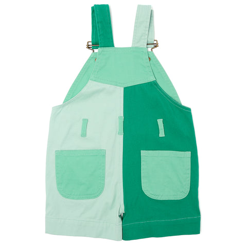 Tonal Colourblock Shorts - Green