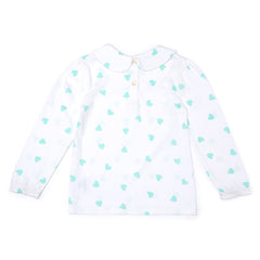 Peter Pan Collar - Mint Hearts
