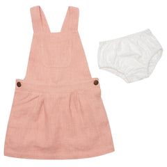 dotty-dungarees-ltd, Pink Linen Dress