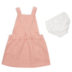 dotty-dungarees-ltd, Pink Linen Dress