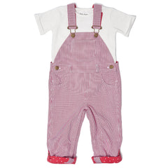 Red Stripe Dungarees