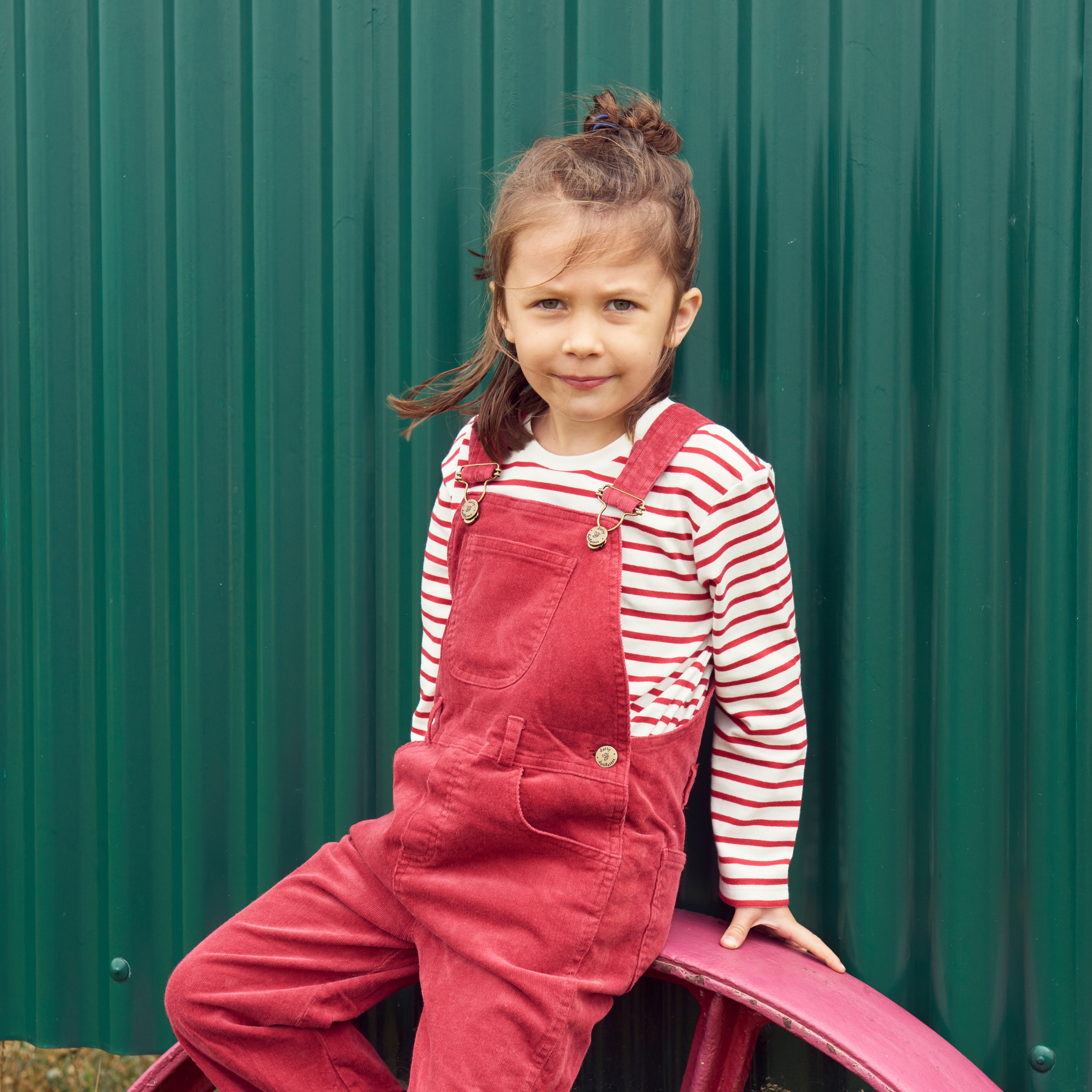 Robin Red Cord Dungarees