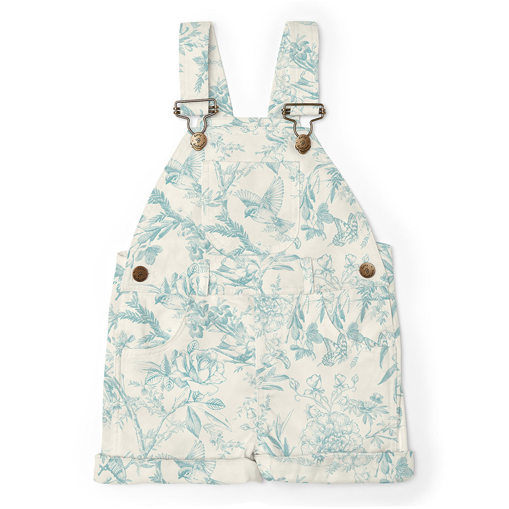 DDxAO Overall Shorts - Antique Butterfly