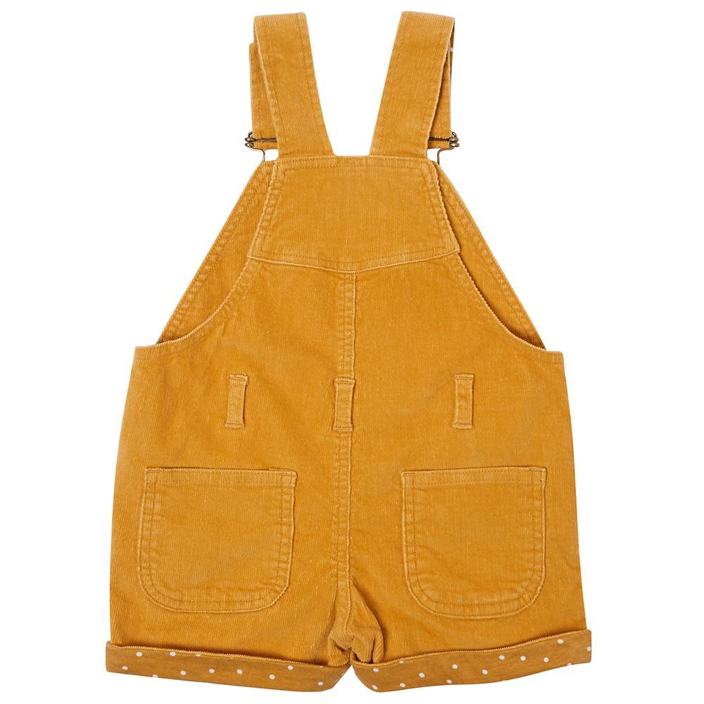 Yellow Gold Cord Shorts