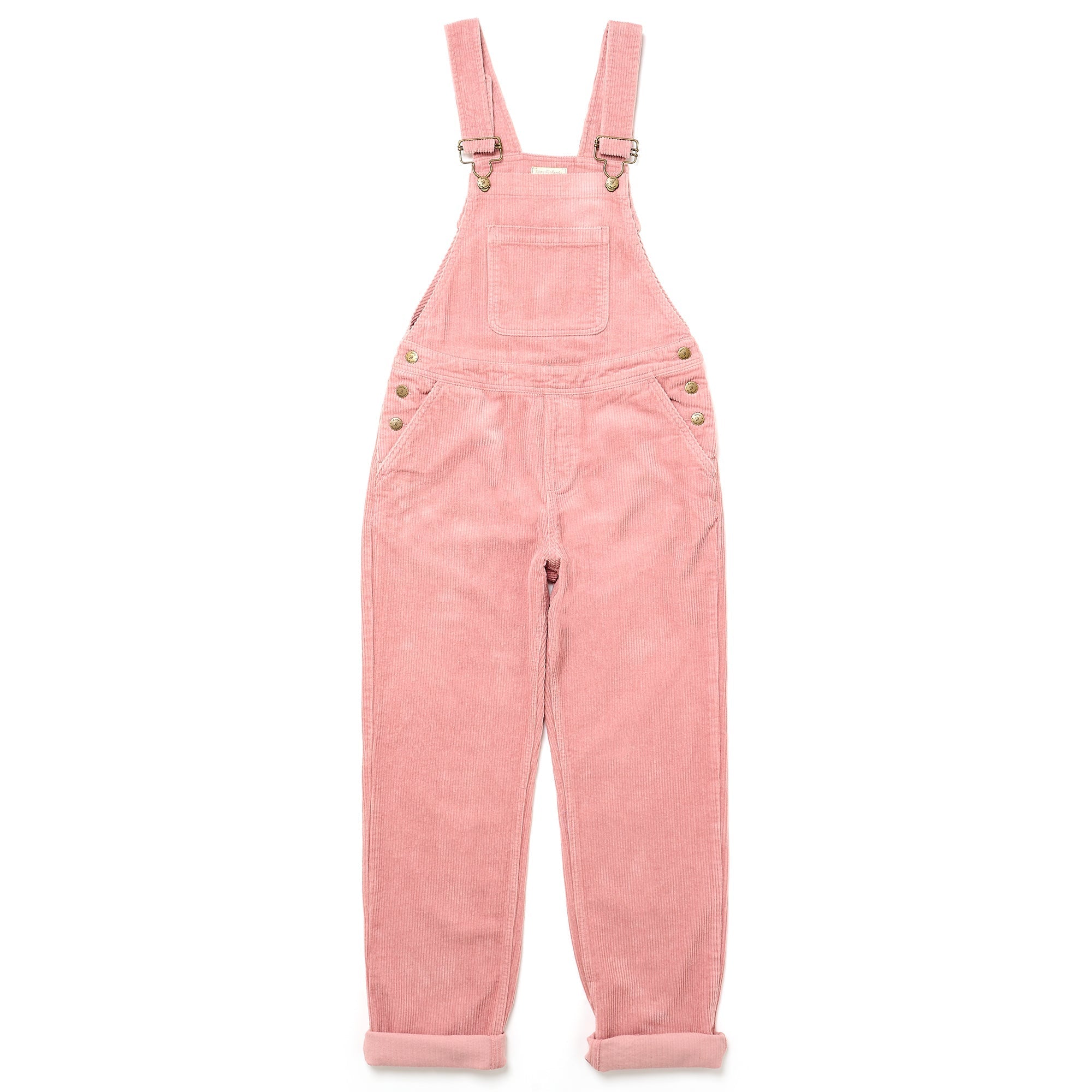 Adult Pink Chunky Cord Dungarees - Dotty Dungarees Ltd