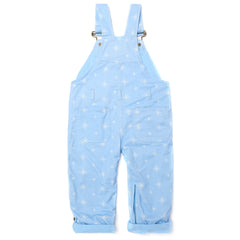 Ice Blue Snowflake Dungarees